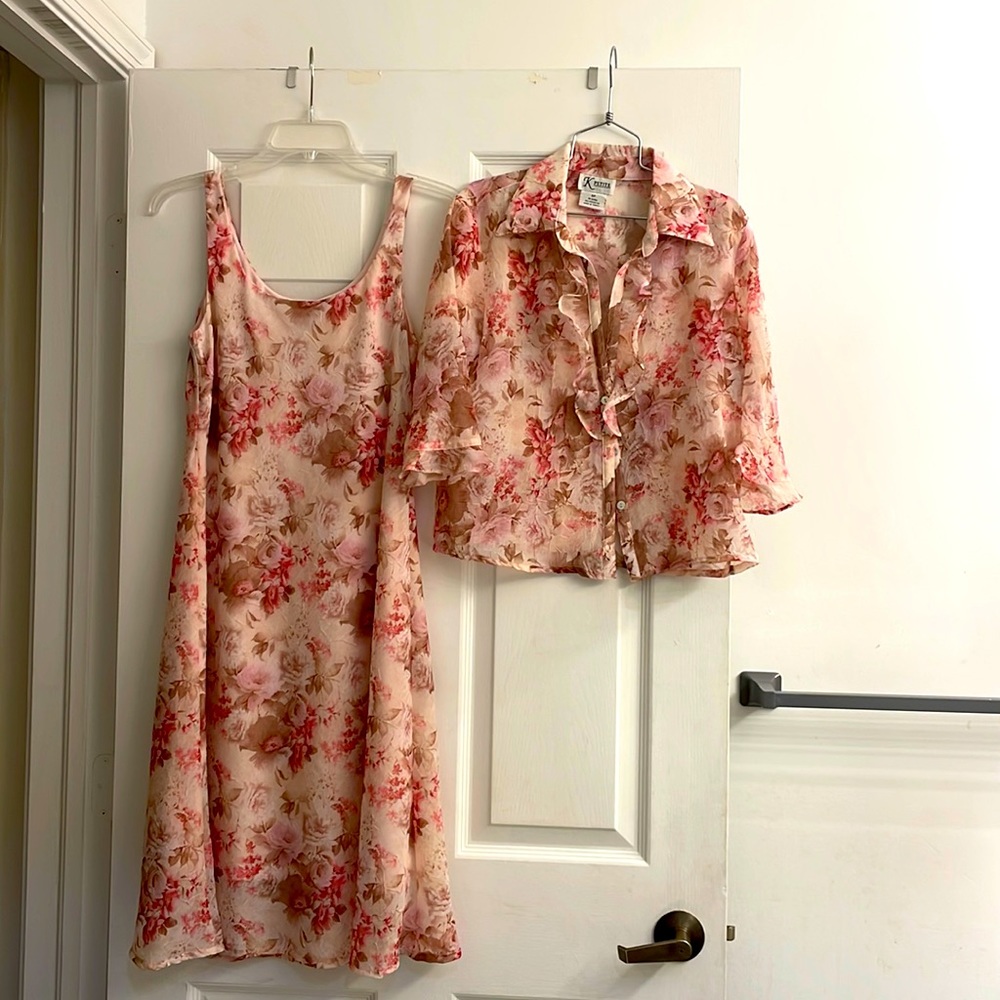K Petite ladies dress with jacket